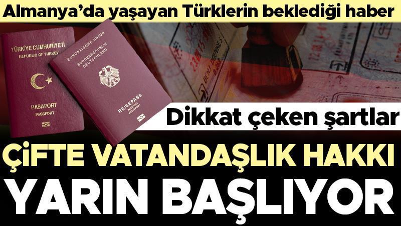 Almanya’da yaşayan Türklerin beklediği haber geldi: Çifte vatandaşlığı sağlayan yasa yarın yürürlüğe giriyor!
