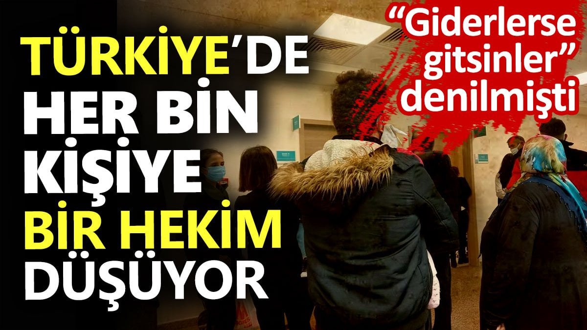 Türkiye’de her bin kişiye bir hekim düşüyor
