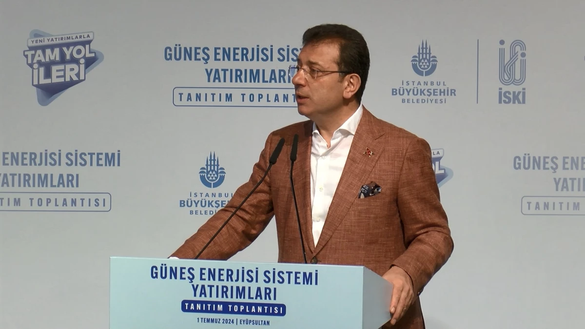 İBB Başkanı İmamoğlu, Güneş Enerjisi Sistemi Yatırımlarını Tanıttı